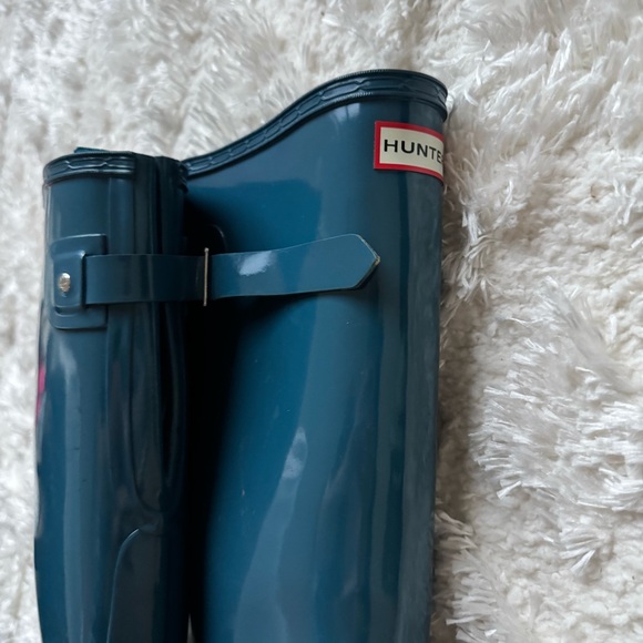 Hunter Women\'s Teal Rain Boots